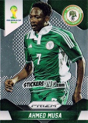 Sticker Ahmed Musa - FIFA World Cup Brazil 2014. Prizm n. 154 - Panini