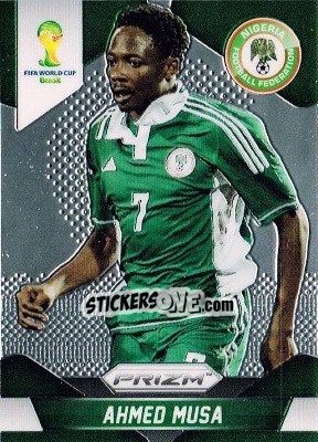 Figurina Ahmed Musa - FIFA World Cup Brazil 2014. Prizm - Panini