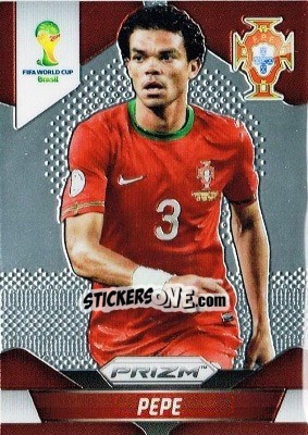 Figurina Pepe - FIFA World Cup Brazil 2014. Prizm - Panini