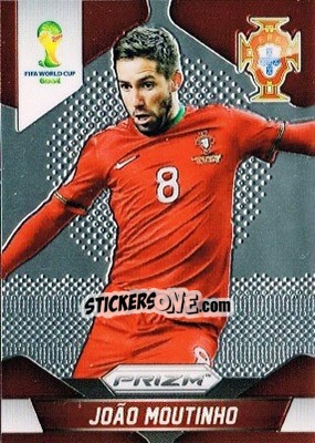 Sticker João Moutinho - FIFA World Cup Brazil 2014. Prizm n. 158 - Panini