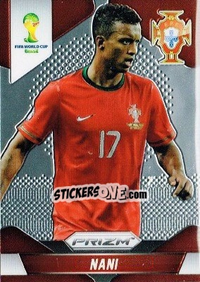 Sticker Nani - FIFA World Cup Brazil 2014. Prizm - Panini