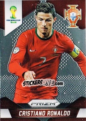 Sticker Cristiano Ronaldo - FIFA World Cup Brazil 2014. Prizm n. 161 - Panini