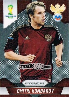 Sticker Dmitri Kombarov - FIFA World Cup Brazil 2014. Prizm n. 163 - Panini
