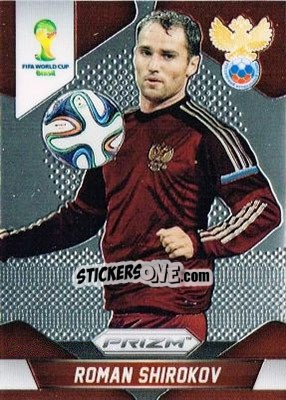 Sticker Roman Shirokov - FIFA World Cup Brazil 2014. Prizm - Panini