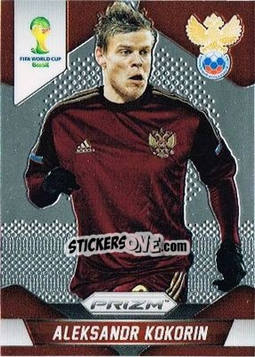 Sticker Aleksandr Kokorin - FIFA World Cup Brazil 2014. Prizm n. 169 - Panini
