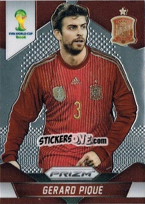 Sticker Gerard Pique - FIFA World Cup Brazil 2014. Prizm n. 171 - Panini