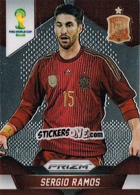 Sticker Sergio Ramos - FIFA World Cup Brazil 2014. Prizm - Panini