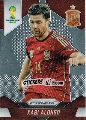 Sticker Xabi Alonso - FIFA World Cup Brazil 2014. Prizm n. 173 - Panini
