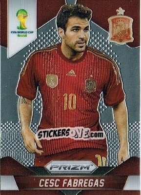 Sticker Cesc Fabregas - FIFA World Cup Brazil 2014. Prizm - Panini