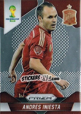 Sticker Andres Iniesta - FIFA World Cup Brazil 2014. Prizm n. 177 - Panini