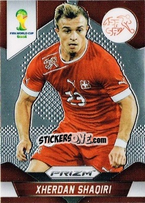 Sticker Xherdan Shaqiri - FIFA World Cup Brazil 2014. Prizm n. 186 - Panini
