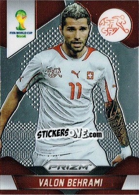 Sticker Valon Behrami - FIFA World Cup Brazil 2014. Prizm - Panini