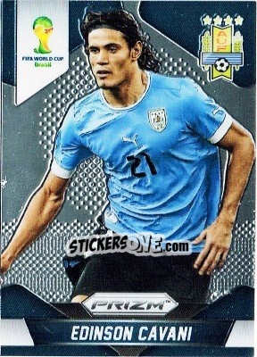 Sticker Edinson Cavani - FIFA World Cup Brazil 2014. Prizm - Panini