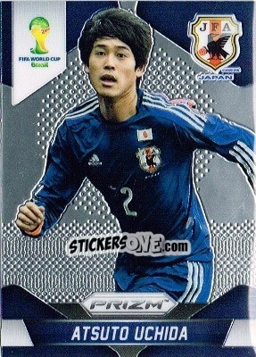 Sticker Atsuto Uchida - FIFA World Cup Brazil 2014. Prizm n. 195 - Panini