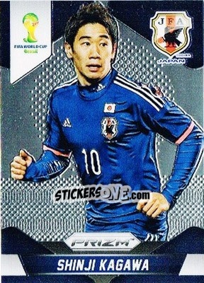 Figurina Shinji Kagawa - FIFA World Cup Brazil 2014. Prizm - Panini