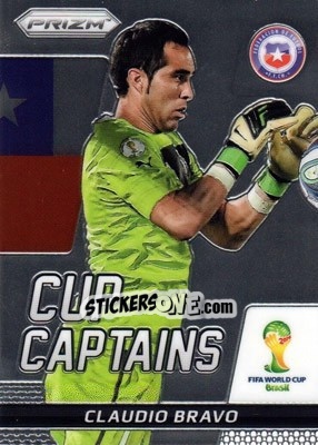 Sticker Claudio Bravo - FIFA World Cup Brazil 2014. Prizm n. CC-4 - Panini