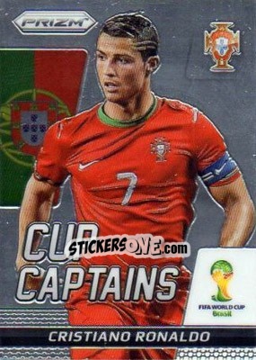 Sticker Cristiano Ronaldo - FIFA World Cup Brazil 2014. Prizm - Panini