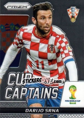 Sticker Darijo Srna - FIFA World Cup Brazil 2014. Prizm - Panini