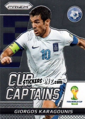 Sticker Giorgos Karagounis - FIFA World Cup Brazil 2014. Prizm - Panini