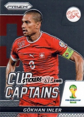 Sticker Gokhan Inler - FIFA World Cup Brazil 2014. Prizm n. CC-12 - Panini
