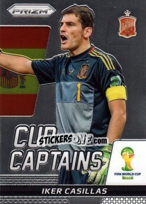 Sticker Iker Casillas - FIFA World Cup Brazil 2014. Prizm n. CC-14 - Panini