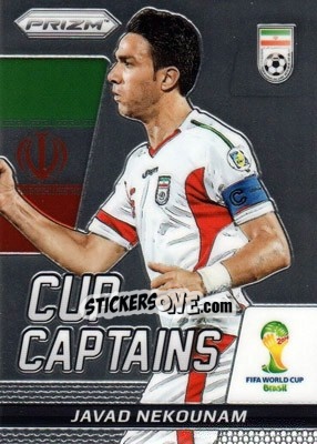 Sticker Javad Nekounam - FIFA World Cup Brazil 2014. Prizm - Panini