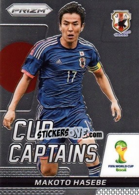 Sticker Makoto Hasebe - FIFA World Cup Brazil 2014. Prizm - Panini