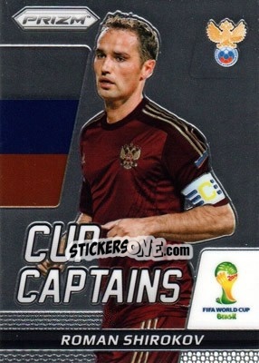 Sticker Roman Shirokov - FIFA World Cup Brazil 2014. Prizm - Panini