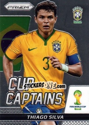 Figurina Thiago Silva - FIFA World Cup Brazil 2014. Prizm - Panini