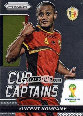 Sticker Vincent Kompany - FIFA World Cup Brazil 2014. Prizm n. CC-30 - Panini