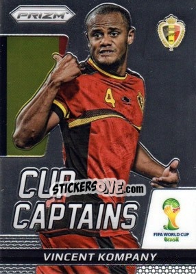 Cromo Vincent Kompany - FIFA World Cup Brazil 2014. Prizm - Panini