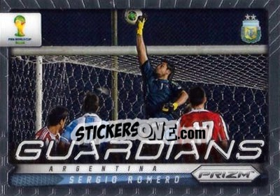 Figurina Sergio Romero - FIFA World Cup Brazil 2014. Prizm - Panini