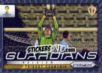 Figurina Thibaut Courtois - FIFA World Cup Brazil 2014. Prizm - Panini