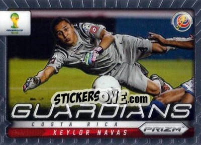 Figurina Keylor Navas - FIFA World Cup Brazil 2014. Prizm - Panini