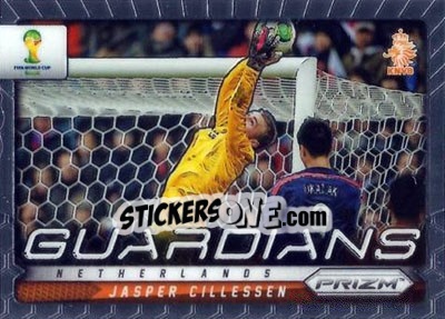 Sticker Jasper Cillessen - FIFA World Cup Brazil 2014. Prizm n. G-13 - Panini