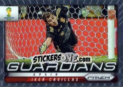 Sticker Iker Casillas - FIFA World Cup Brazil 2014. Prizm n. G-21 - Panini