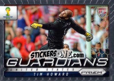 Sticker Tim Howard - FIFA World Cup Brazil 2014. Prizm - Panini