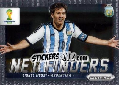 Figurina Lionel Messi - FIFA World Cup Brazil 2014. Prizm - Panini