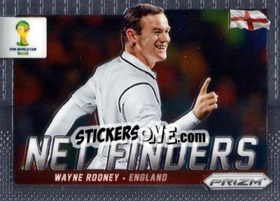 Sticker Wayne Rooney - FIFA World Cup Brazil 2014. Prizm n. NF-9 - Panini