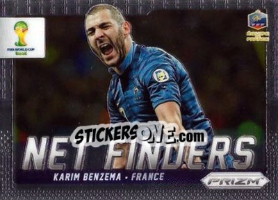 Sticker Karim Benzema - FIFA World Cup Brazil 2014. Prizm n. NF-10 - Panini
