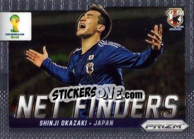 Sticker Shinji Okazaki - FIFA World Cup Brazil 2014. Prizm - Panini