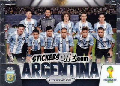 Sticker Argentina - FIFA World Cup Brazil 2014. Prizm - Panini