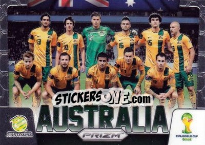 Sticker Australia - FIFA World Cup Brazil 2014. Prizm - Panini