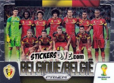 Sticker Belgique/Belgie - FIFA World Cup Brazil 2014. Prizm n. TP-4 - Panini