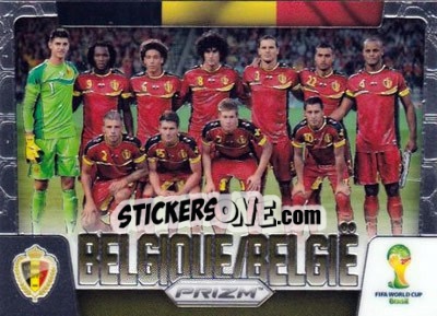 Sticker Belgique/Belgie - FIFA World Cup Brazil 2014. Prizm - Panini