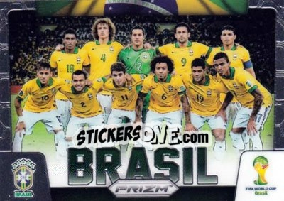 Sticker Brasil - FIFA World Cup Brazil 2014. Prizm - Panini