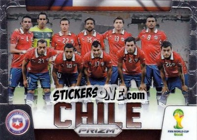 Cromo Chile - FIFA World Cup Brazil 2014. Prizm - Panini
