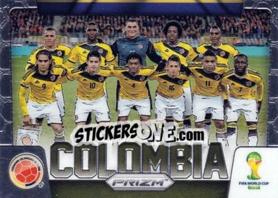 Sticker Colombia - FIFA World Cup Brazil 2014. Prizm n. TP-9 - Panini