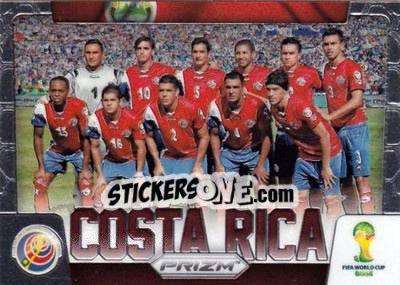 Sticker Costa Rica - FIFA World Cup Brazil 2014. Prizm - Panini