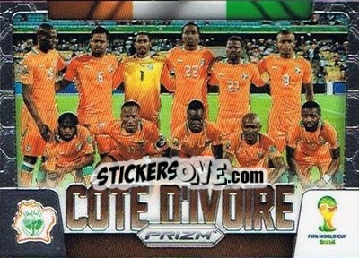 Sticker Cote d'Ivoire - FIFA World Cup Brazil 2014. Prizm - Panini